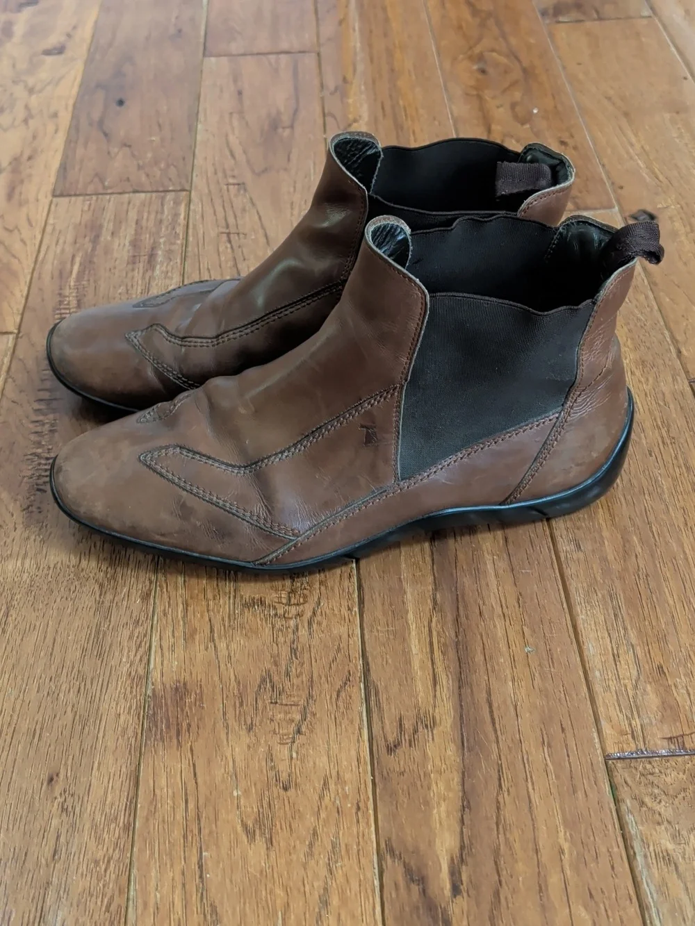Tods Brogue Men's Brown Leather Chelsea Boots